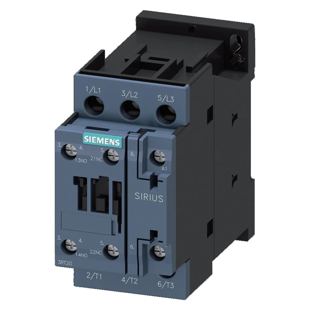 Protección y maniobra Siemens SIRIUS con contactores, guardamotores e interruptores automáticos para motores e instalaciones industriales.