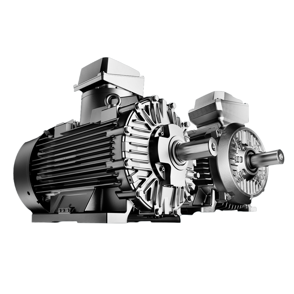 Motores eléctricos Siemens SIMOTICS para aplicaciones industriales de baja y alta tensión, compatibles con variadores SINAMICS y arrancadores SIRIUS.